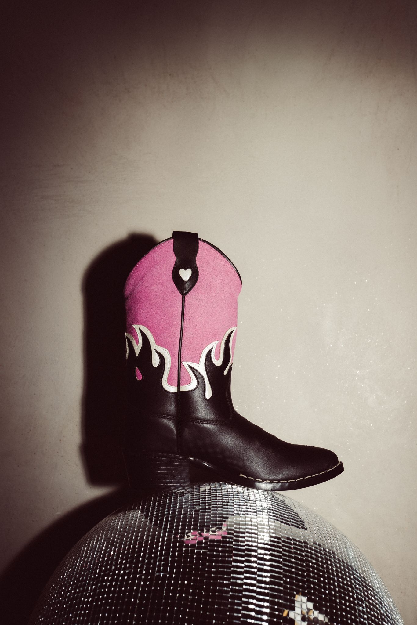 Moonrise Fayme cowboy boots pink - black