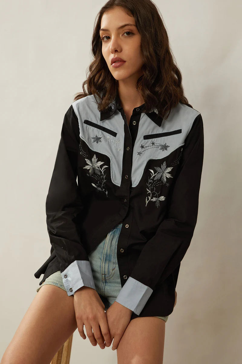 Myra Bag Bohera Sheela Western Embroidered Shirt