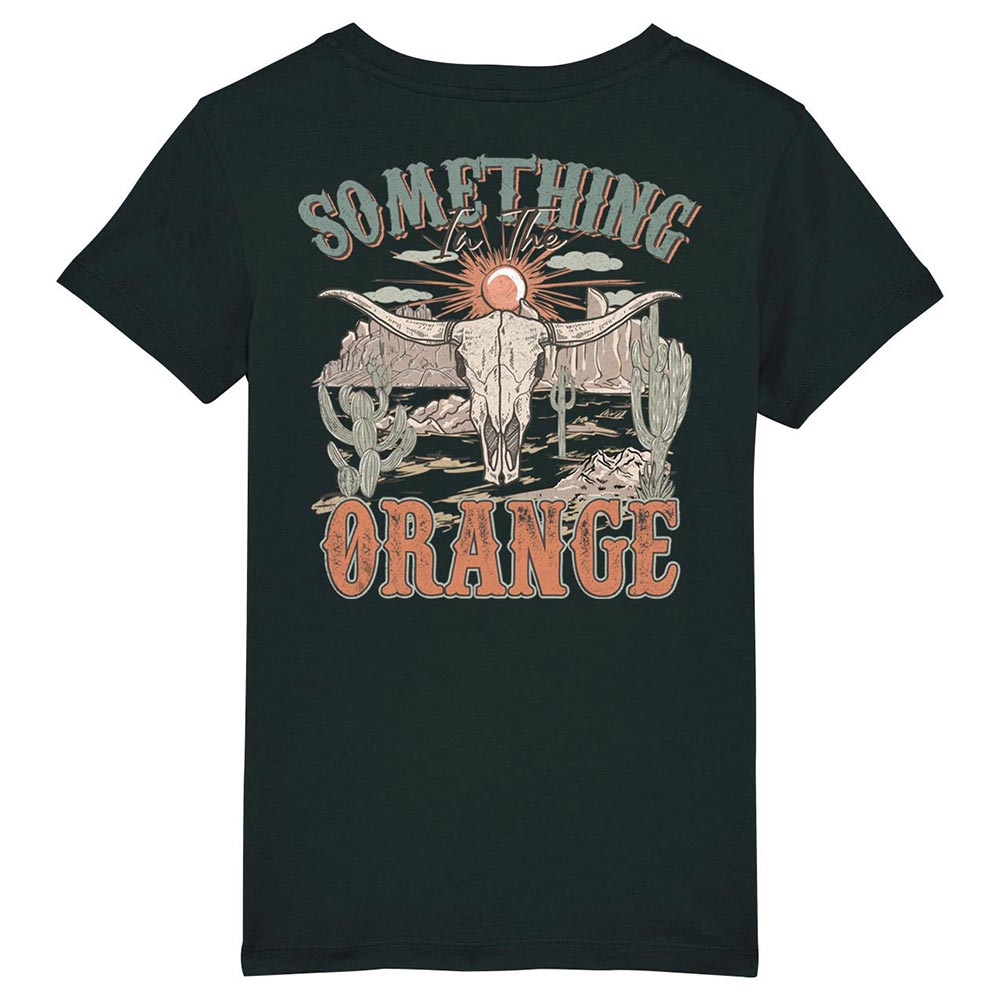 Kids black western tees back Something Orange