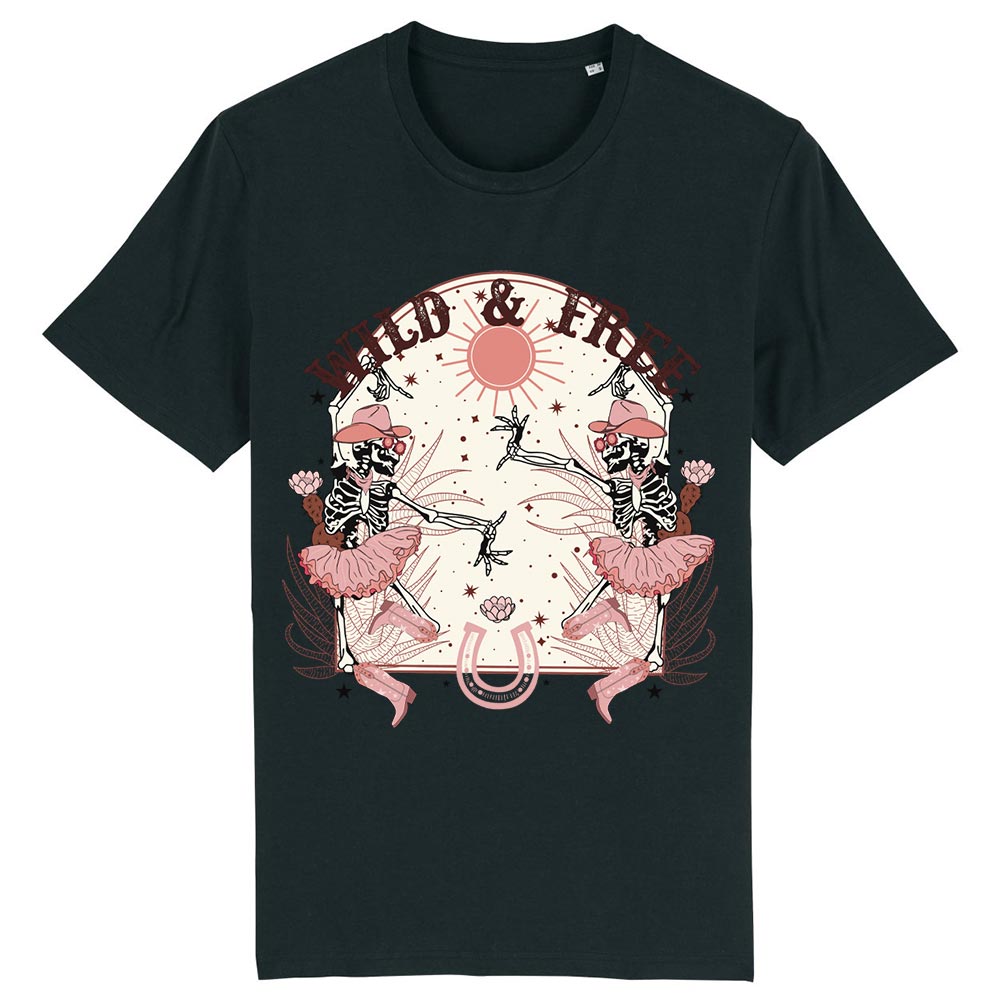 Ladies black western tees front Wild &amp; Free