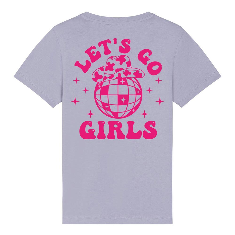 Kids lavender western tees Let's Go Girls