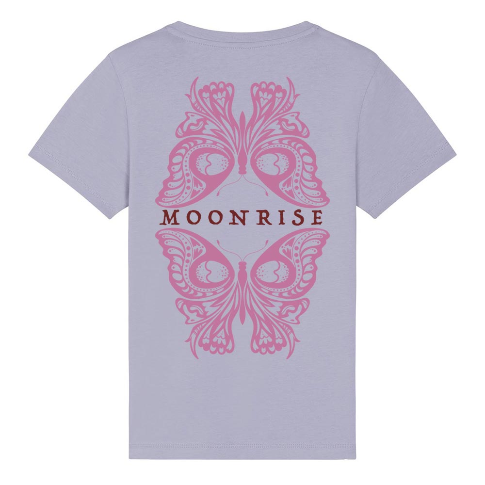 Kids lavender western tees back Moonrise