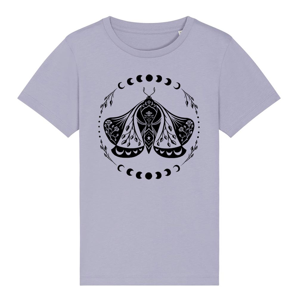Kids lavender western tees front Moth