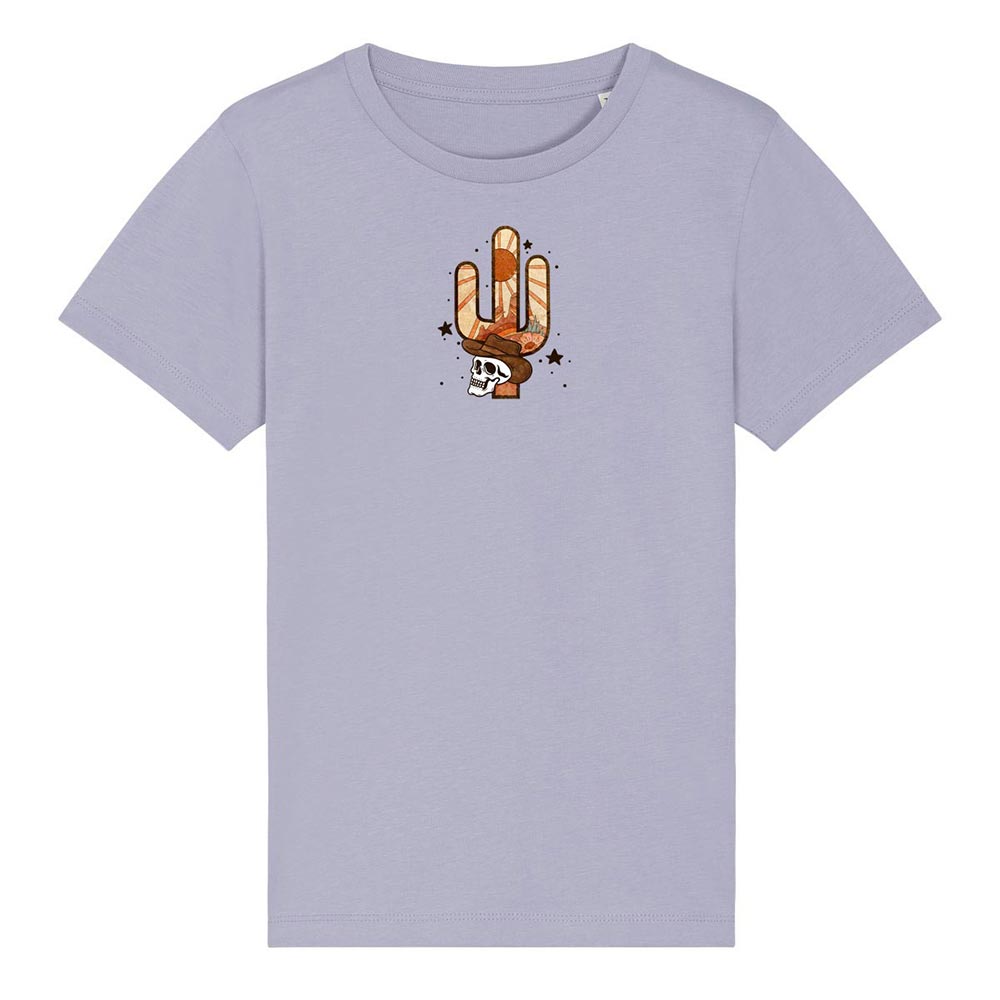 Kids lavender western tees front Stay Wild