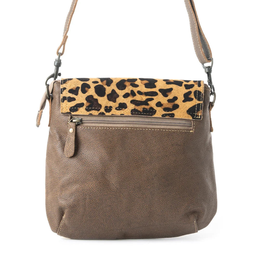 Myra Bag Bullseye Leather and Hairon Bag