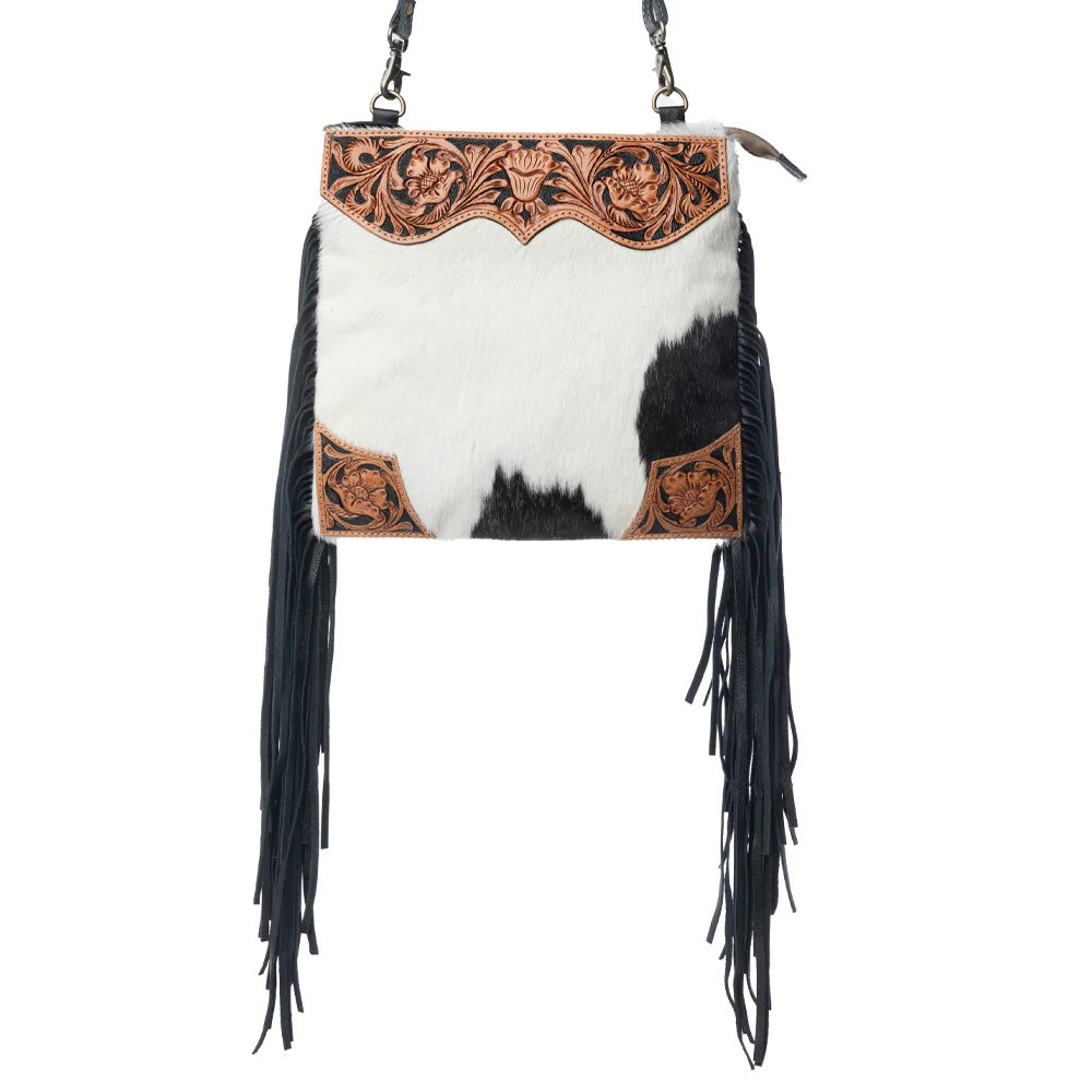 Myra Bag Tumbleweed Trail Fringed Hand-Tooled Bag