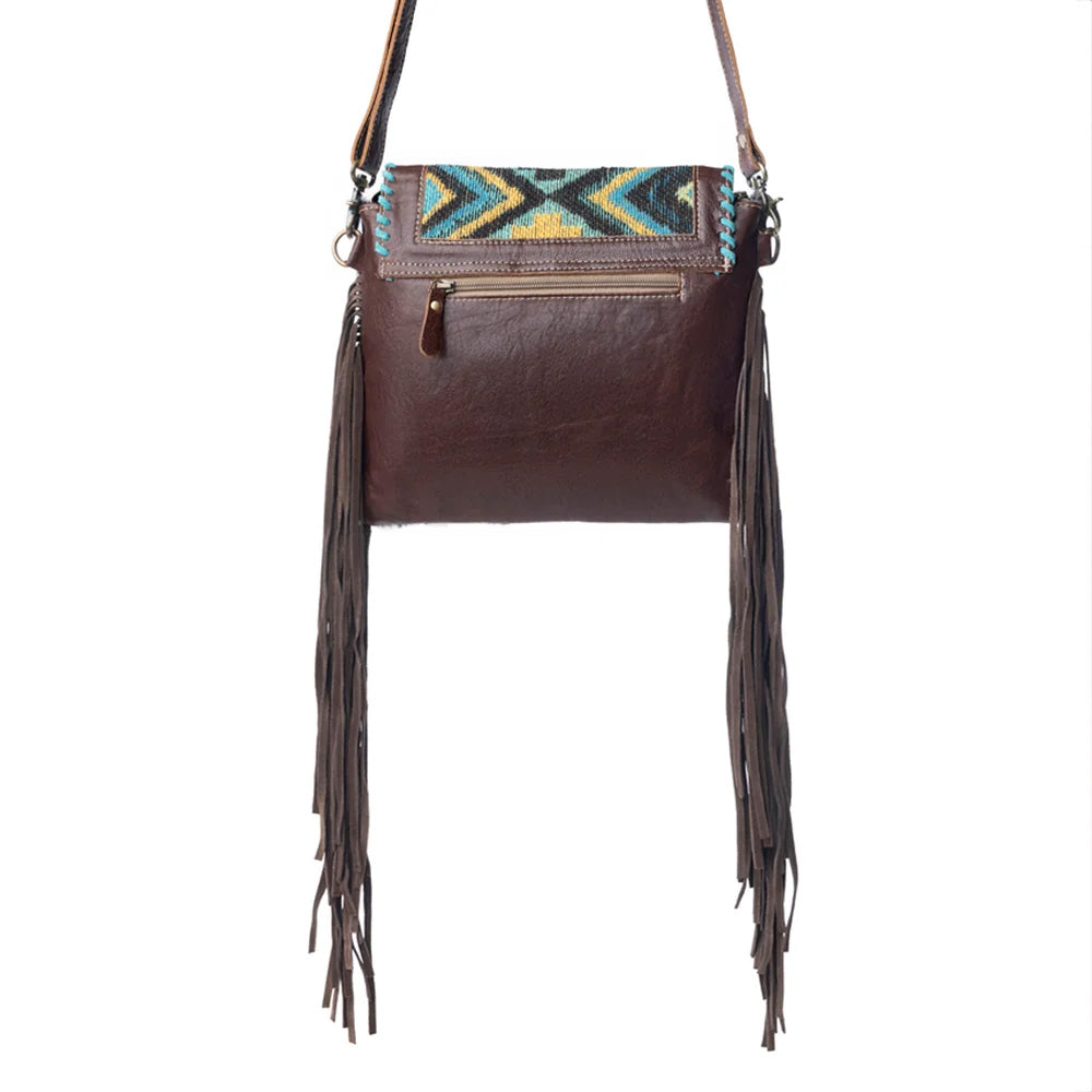 Myra Bag Wild West Boho Leather & Hairon Bag