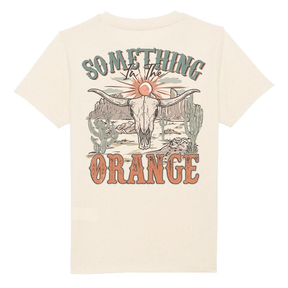 Kids off-white western tees back Something Orange