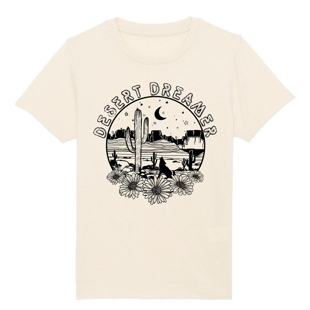 Kids off-white western tees front Desert Dreamer