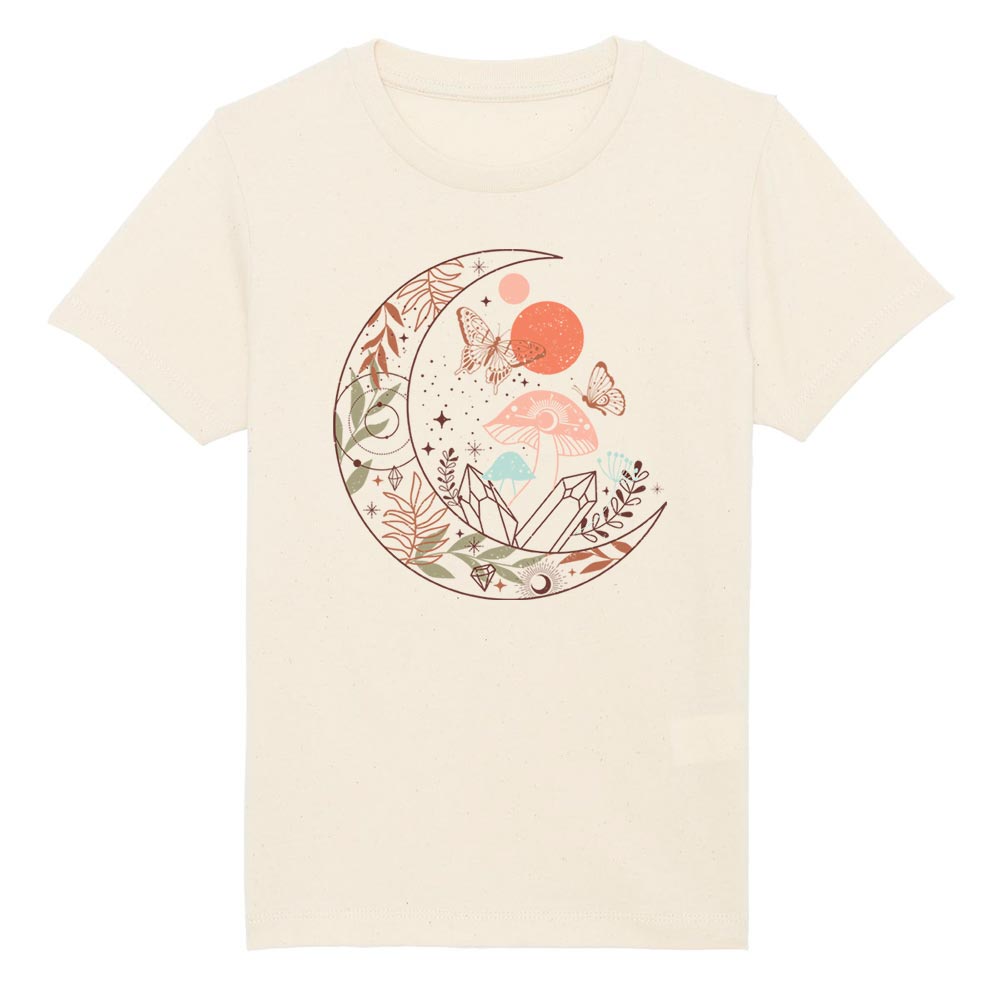 Kids offwhite western tees front Moon