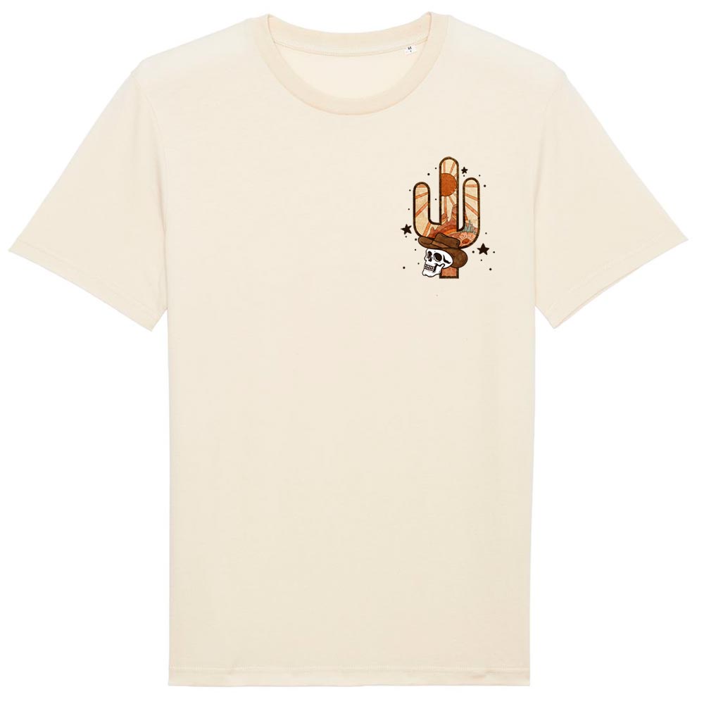 Ladies offwhite western tees front Stay Wild