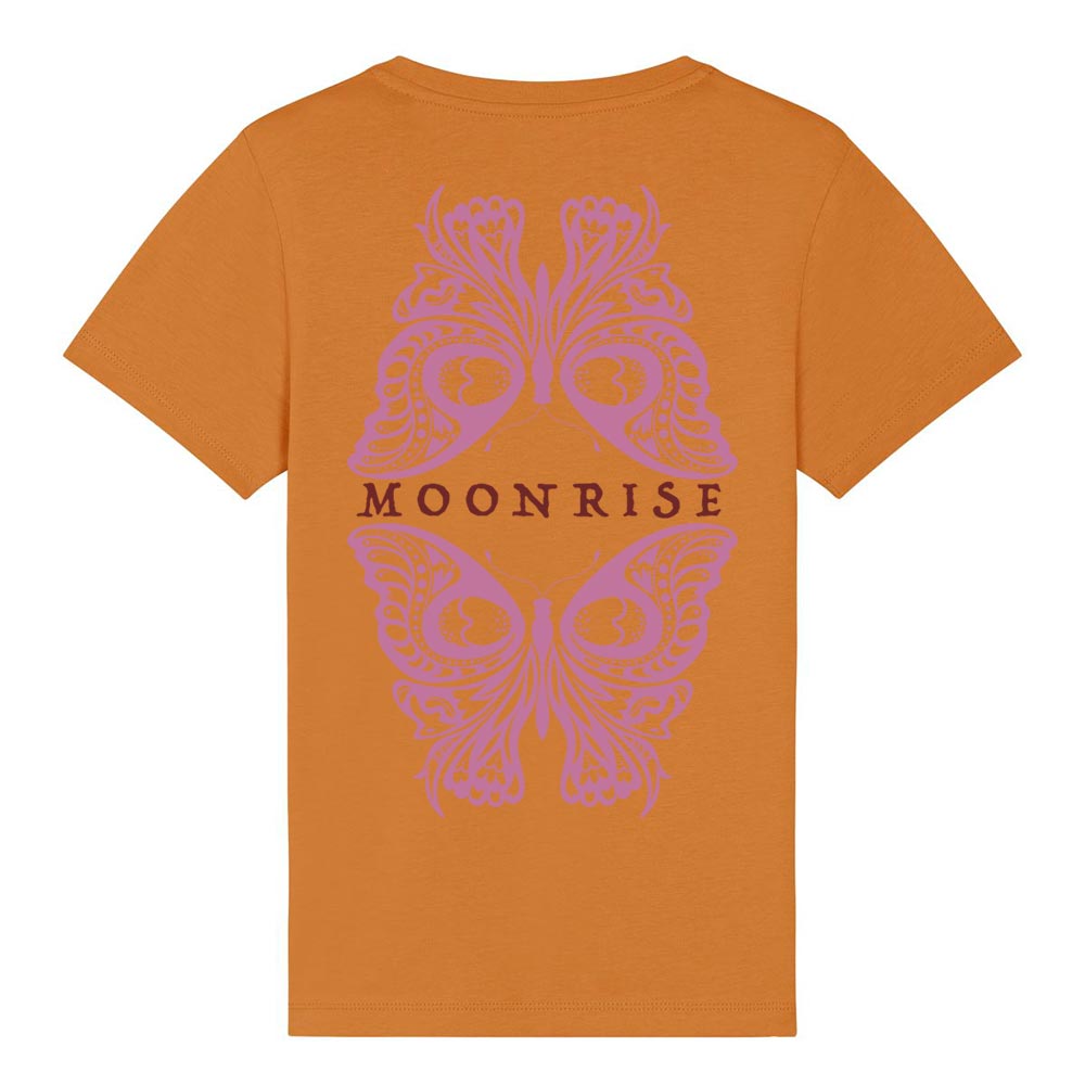 Kids orange western tees back Moonrise