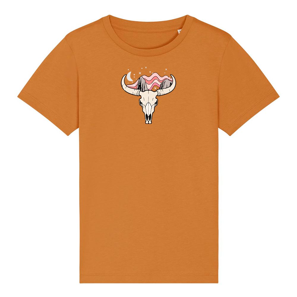 Kids orange western tees Wild West
