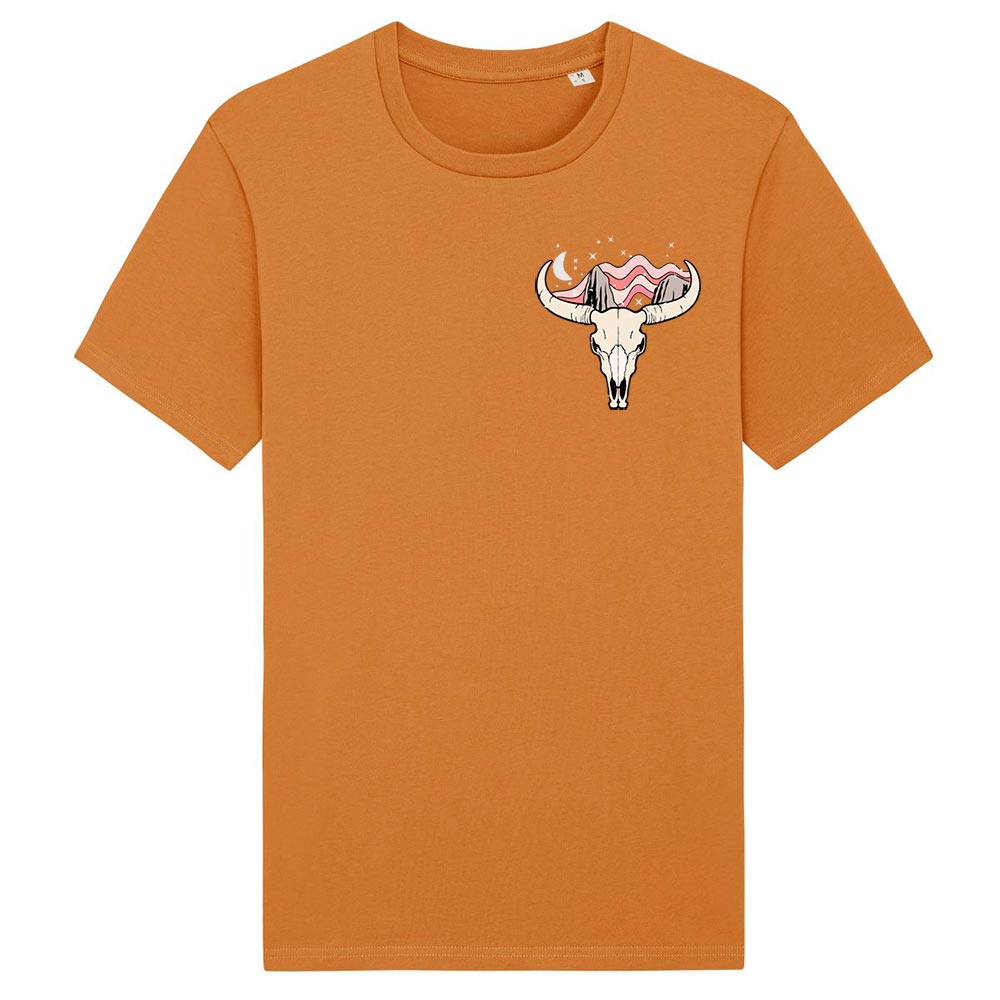 Ladies orange western tees Wild West