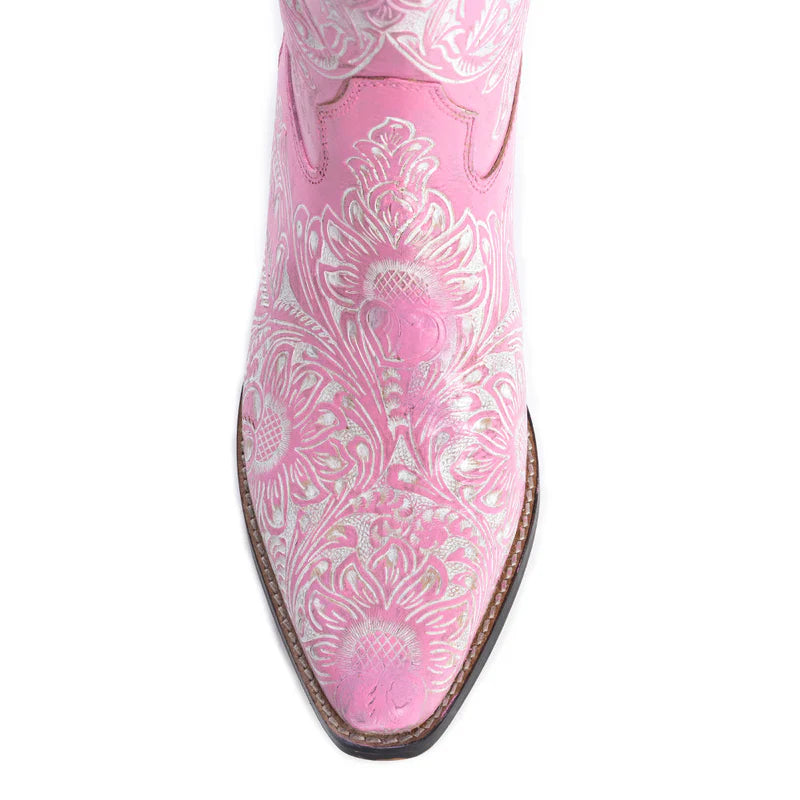 Botas de mujer hechas a mano Valentina Trail de Myra Bag en color rosa