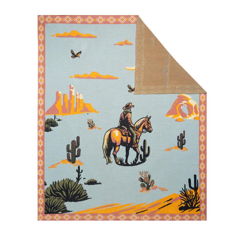 Myra Bag Lone Bronco Rider Throw