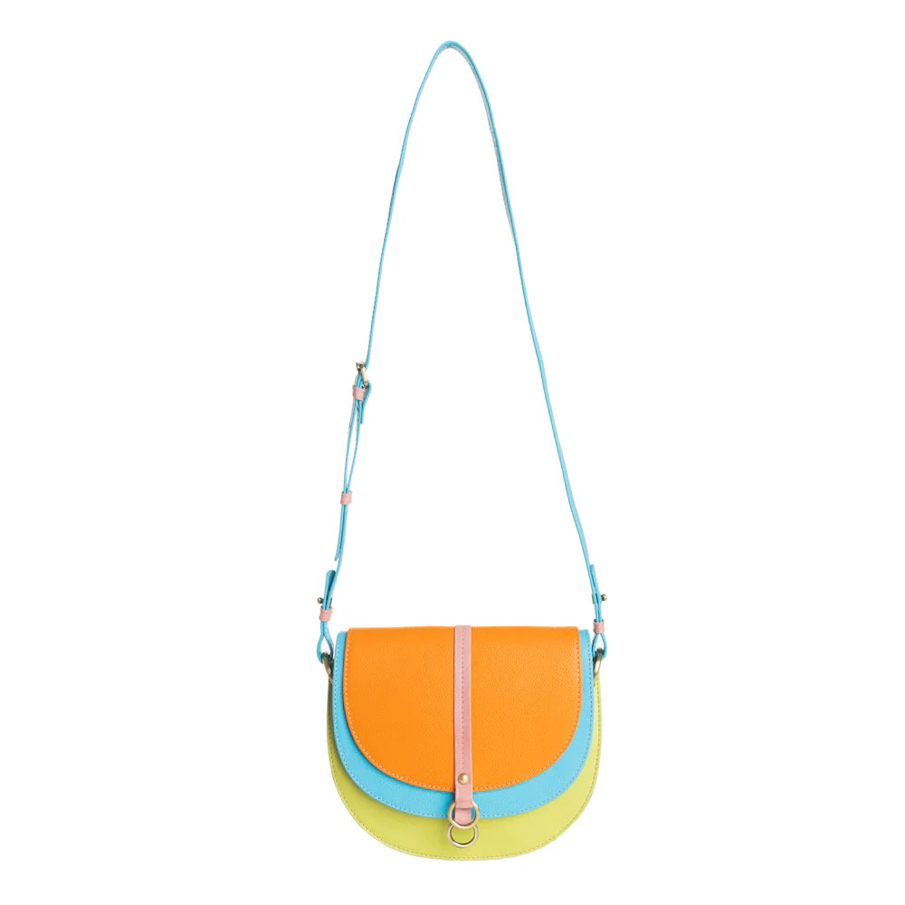 Myra Bag Color Point Half Moon Shoulder Bag