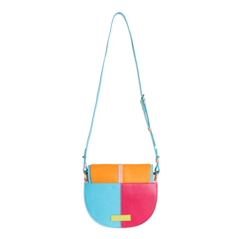Myra Bag Color Point Half Moon Shoulder Bag