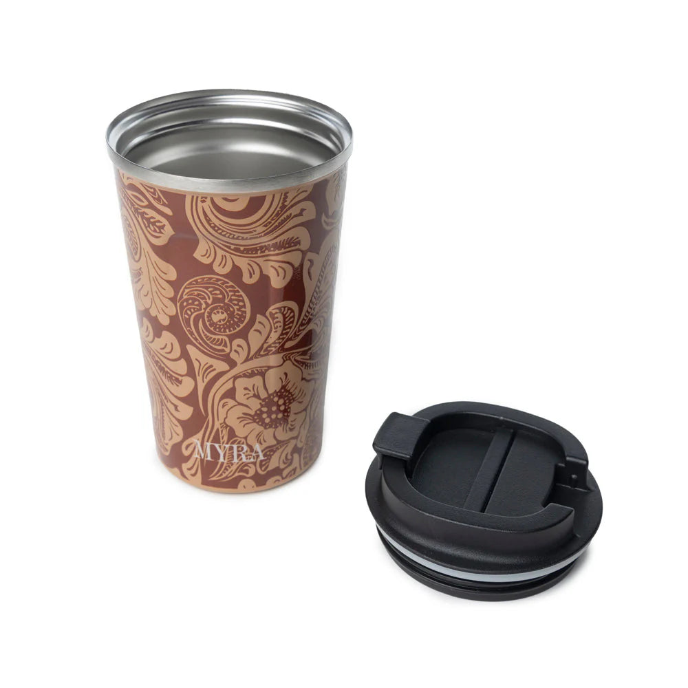Myra Bag Western Trail Brew Stainless Steel Mug Baroque