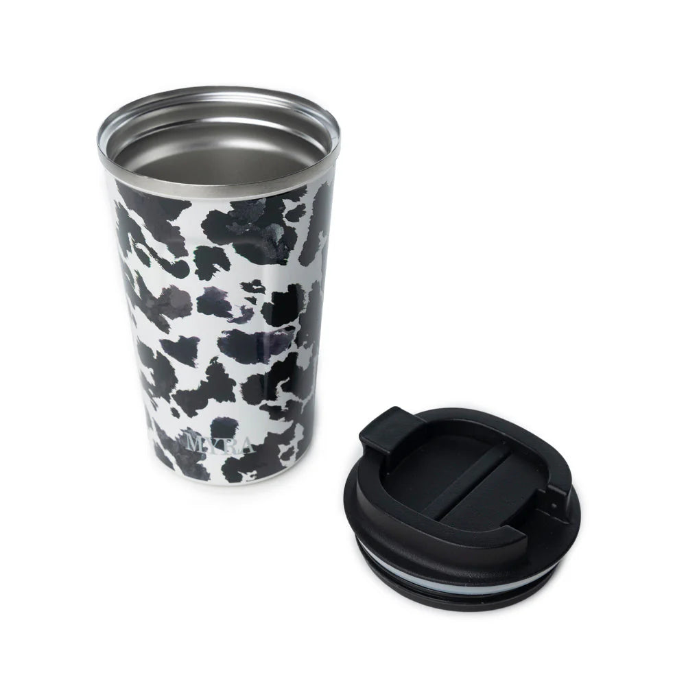Myra Bag Western Trail Brew Stainless Steel Mug Black