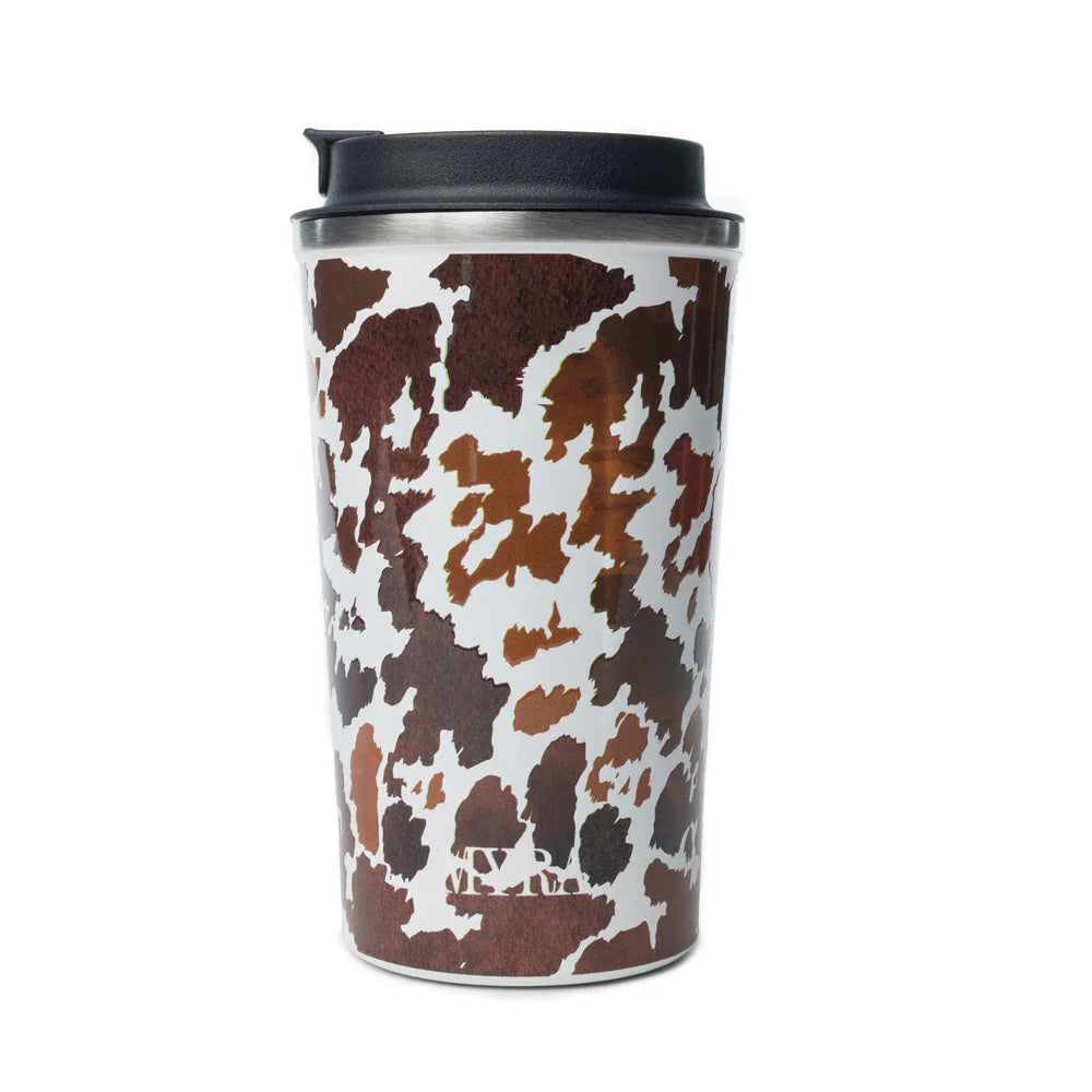 Myra Bag Western Trail Brew Stainless Steel Mug Brown