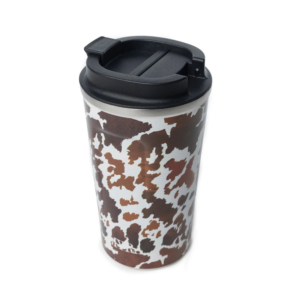 Myra Bag Western Trail Brew Stainless Steel Mug Brown