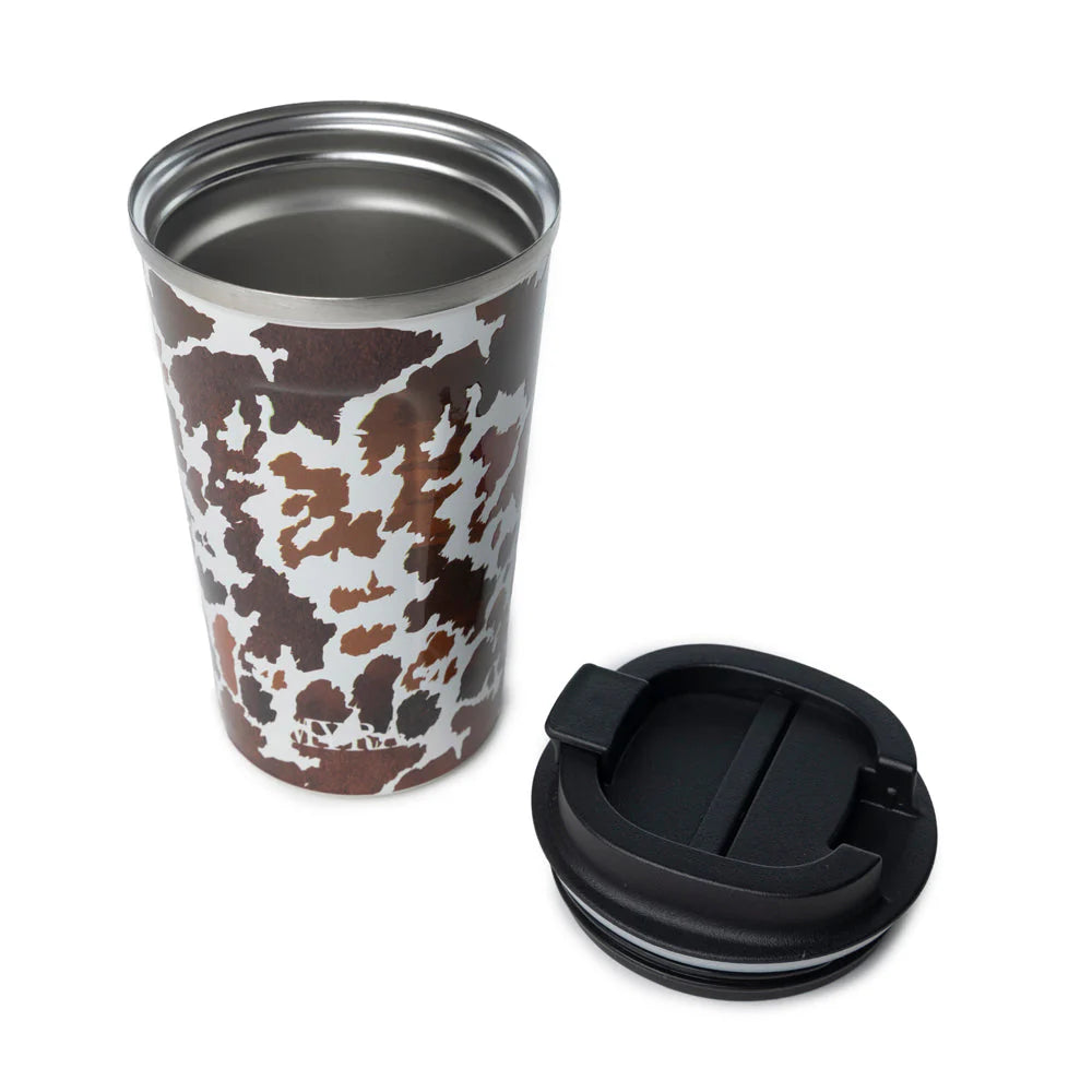 Myra Bag Western Trail Brew Stainless Steel Mug Brown