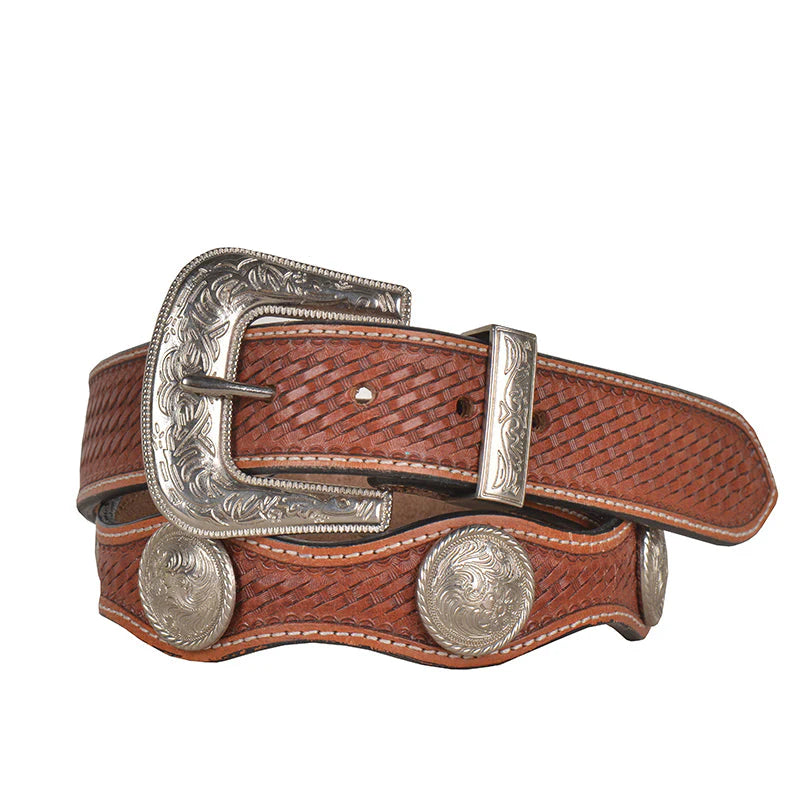 Myra Bag Rustic Woods Hand-Tooled Leather Belt