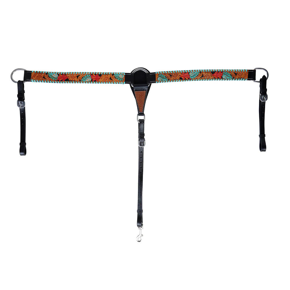 Myra Bag Pride Breast Collar handtooled