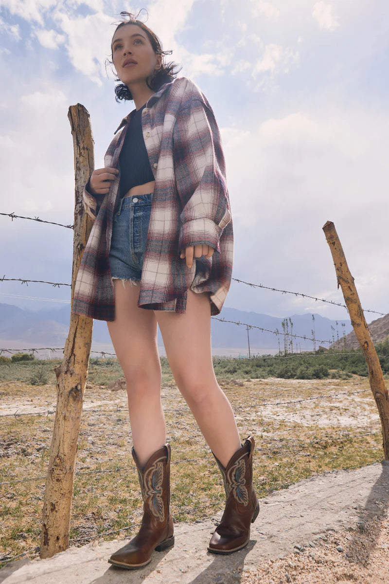 Bota Myra Bag Tribu Hide con punta cuadrada