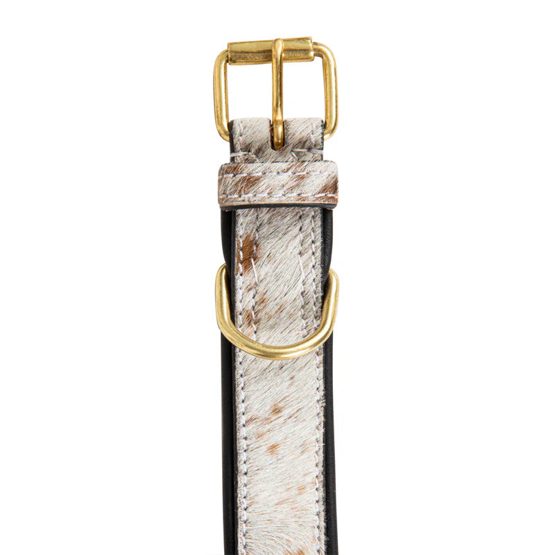 Myra Bag Chissum Hair-On Hide Dog Collar