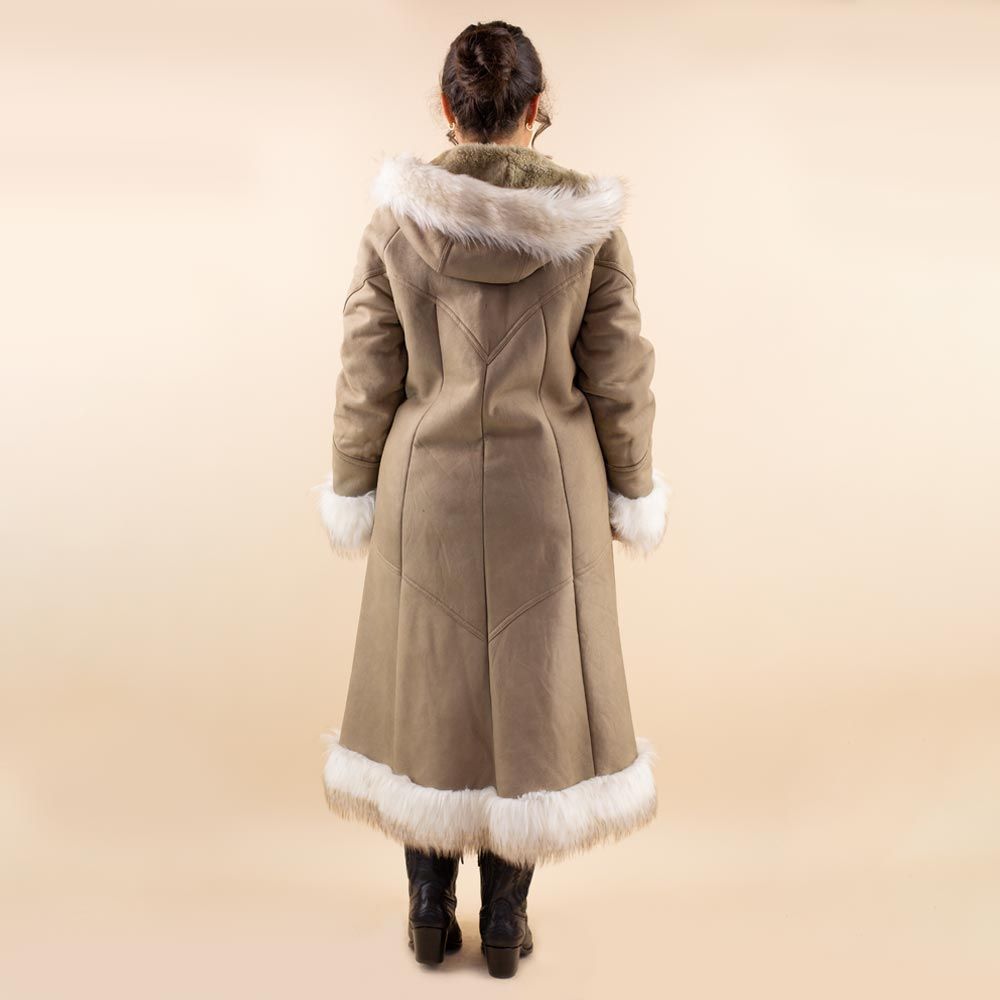 Afghan coat Ariana taupe