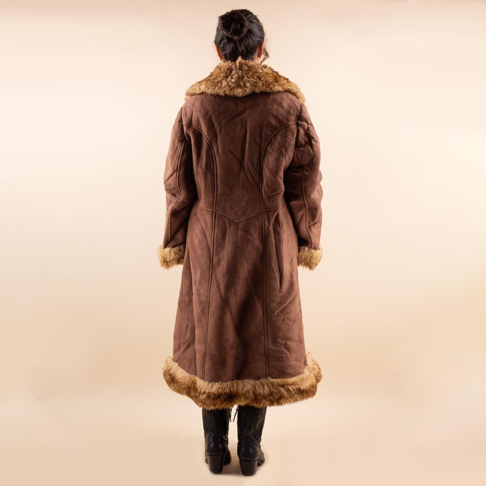 Abrigo afgano Samira marrón