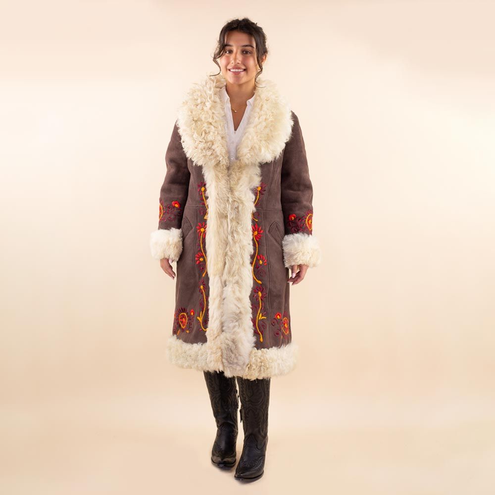 Afghan coat Samira brown