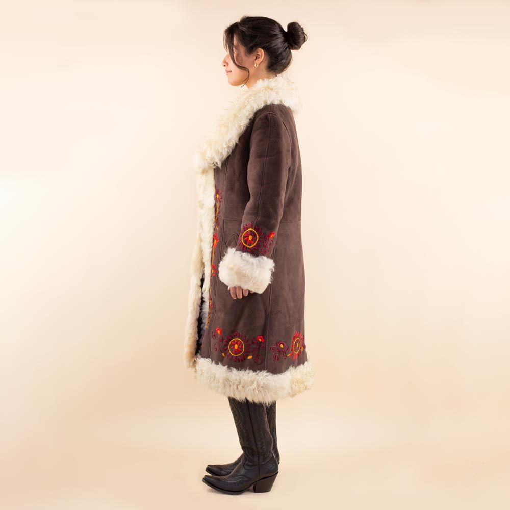 Afghan coat Samira brown