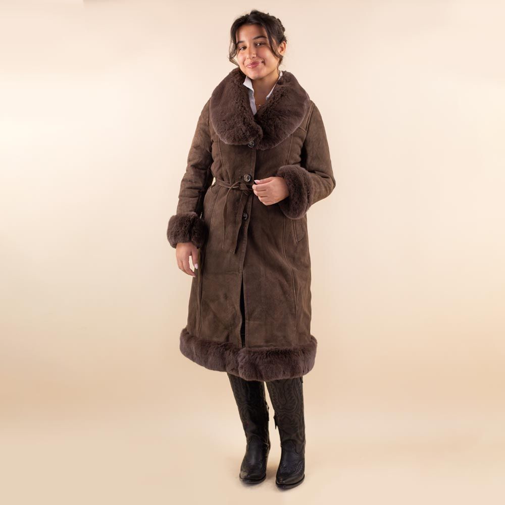 Afghan coat Samira brown
