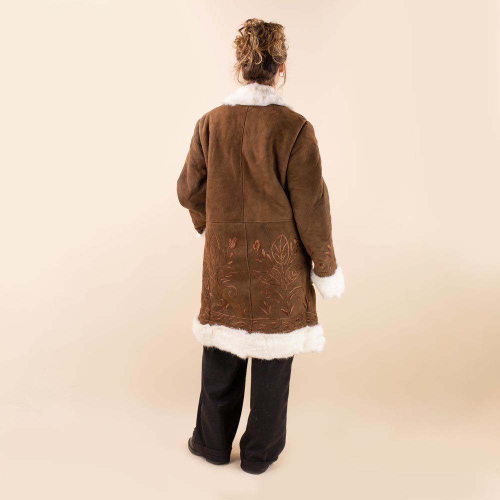 Afghan coat Samira bruin