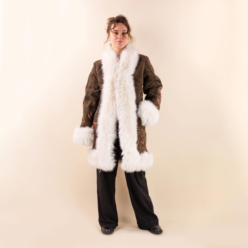 Afghan coat Shabnam bruin