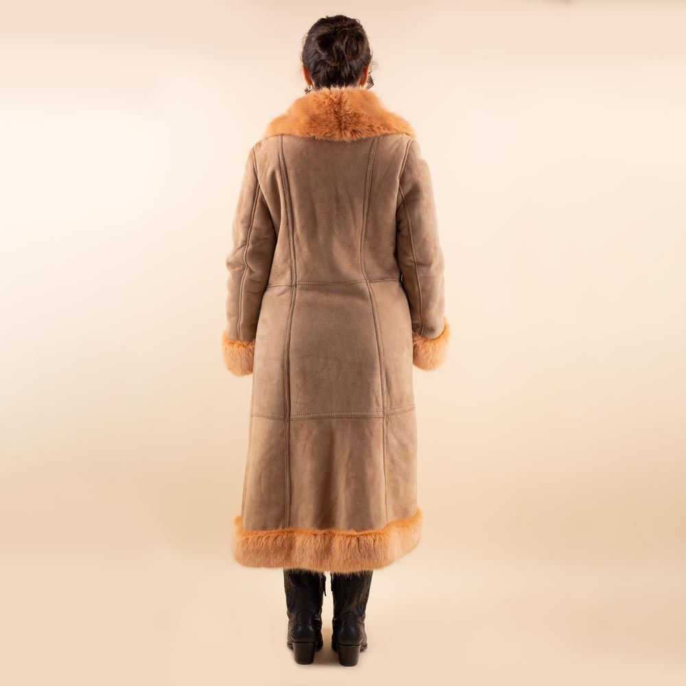 Abrigo afgano Samira marrón