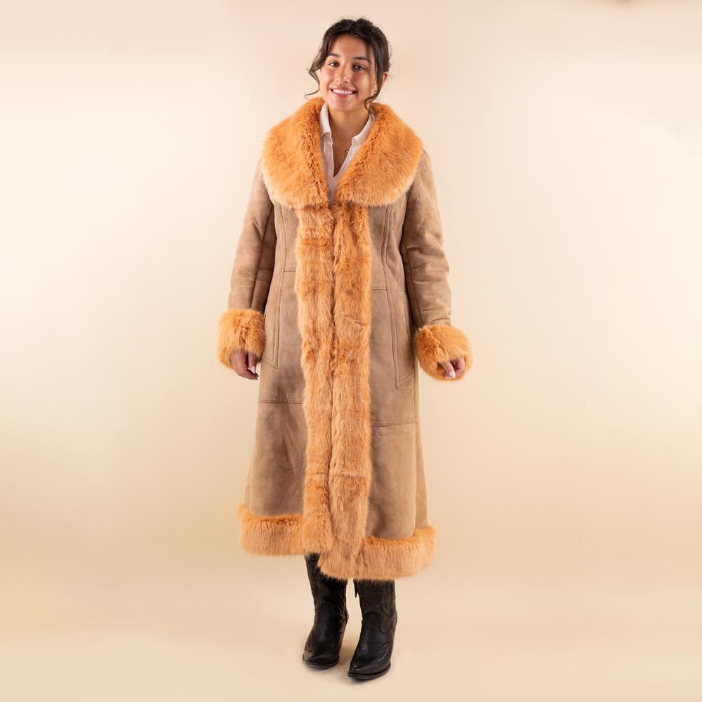 Afghan coat Samira brown