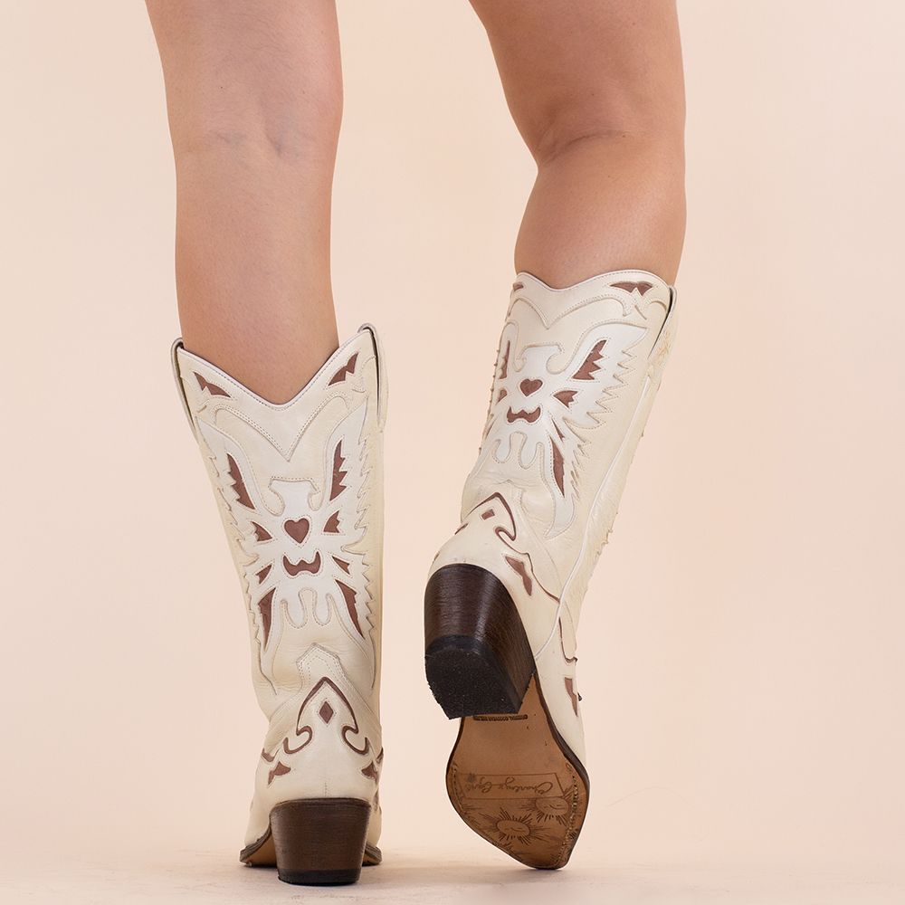 Botas vaqueras beige Charley's Girl