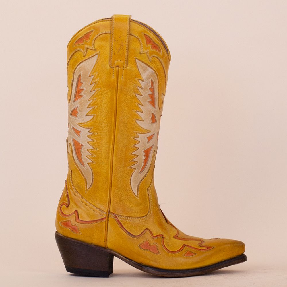 Charley's Girl cowboyboots geel