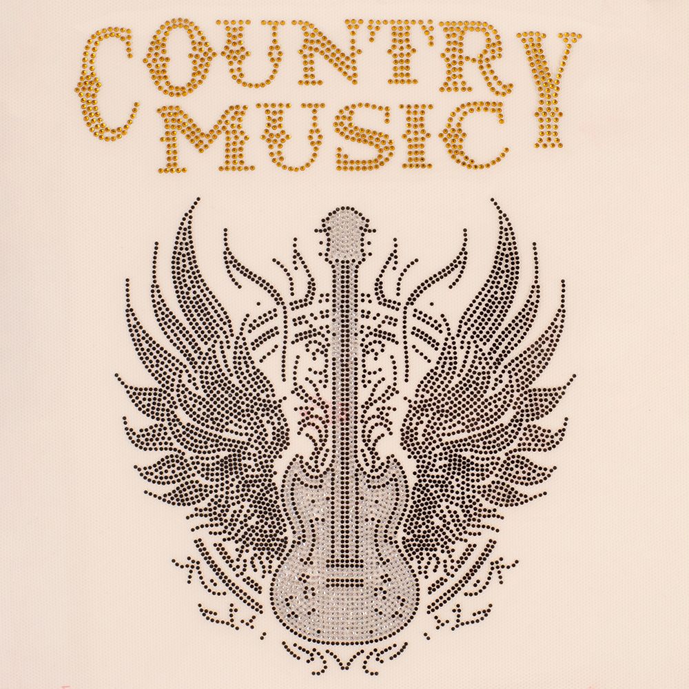 DIY Glitter transfer Country Music