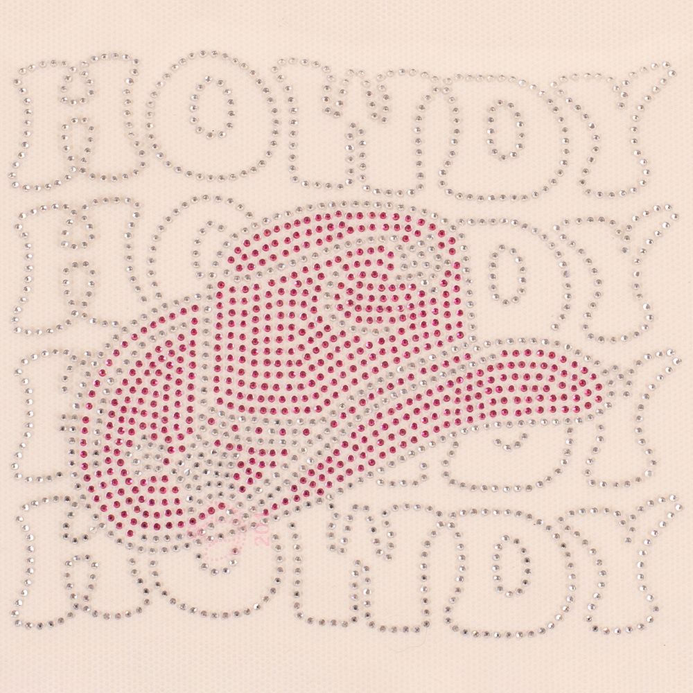 DIY Glitter transfer Howdy Pink