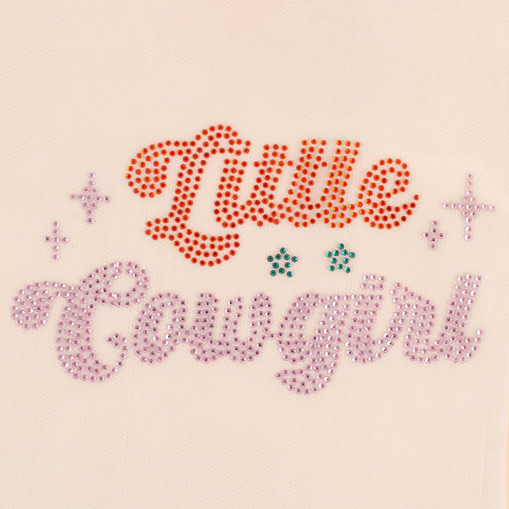DIY Glitter transfer Little Cowgirl