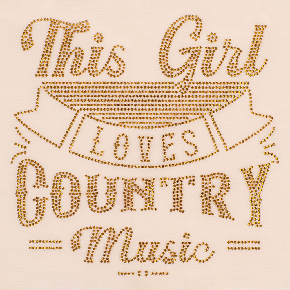 DIY Glitter transfer This girl loves country music