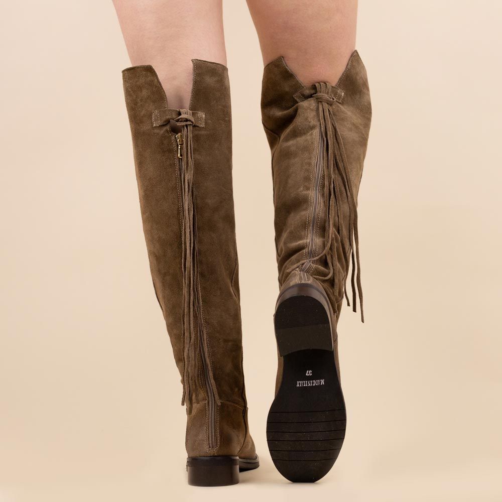 Botas hasta la rodilla - Overknee Yuni marrón