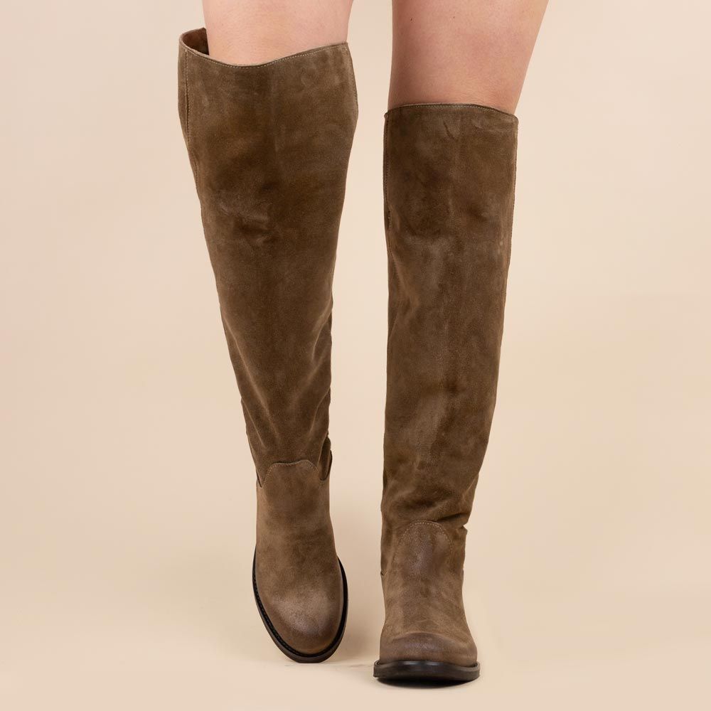 Botas hasta la rodilla - Overknee Yuni marrón