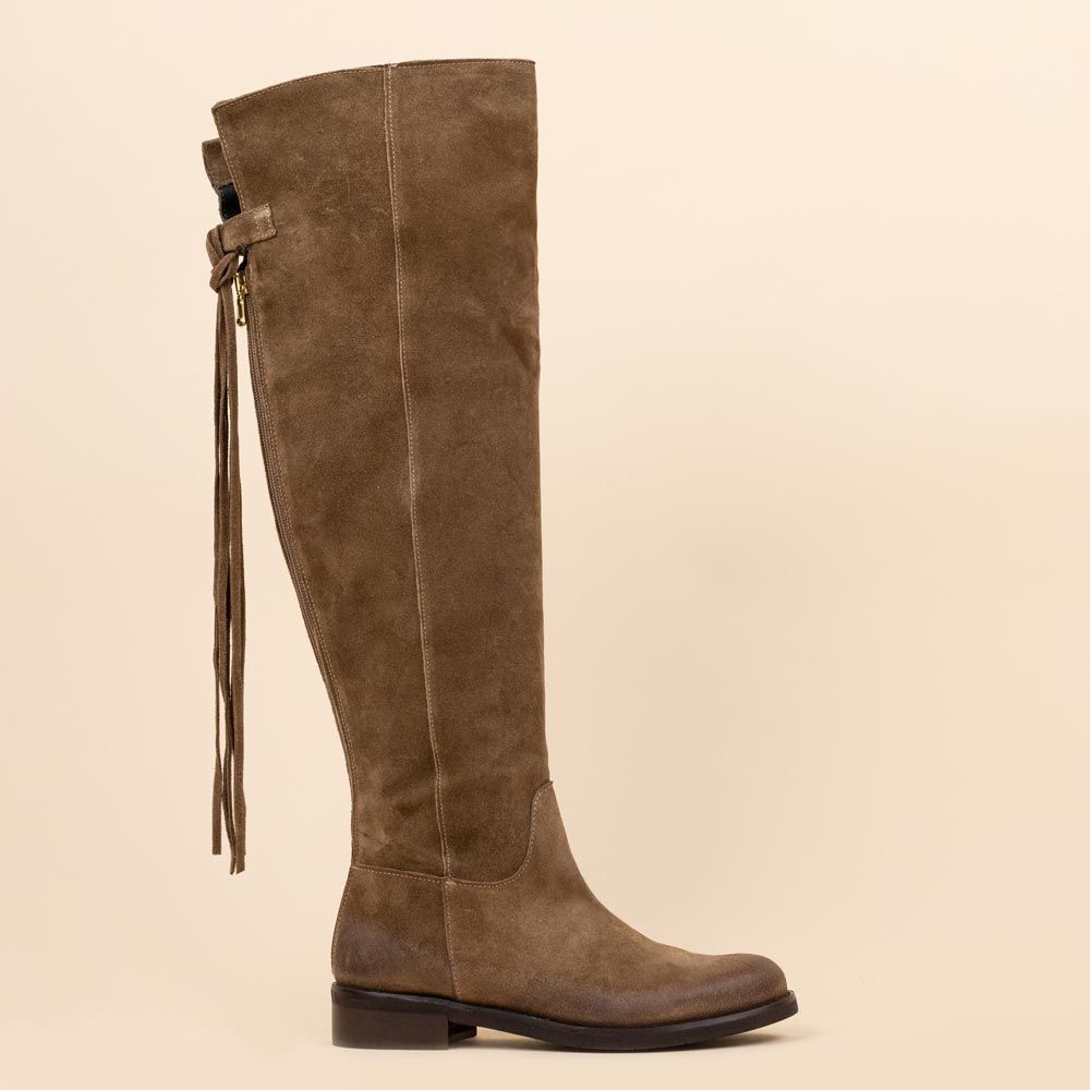 Botas hasta la rodilla - Overknee Yuni marrón