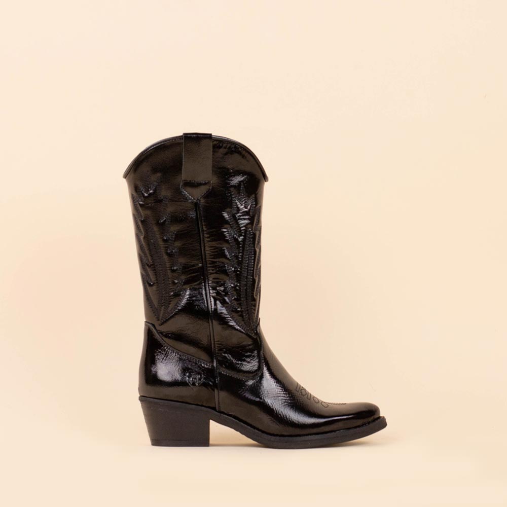 La Pintura cowboyboots lak zwart